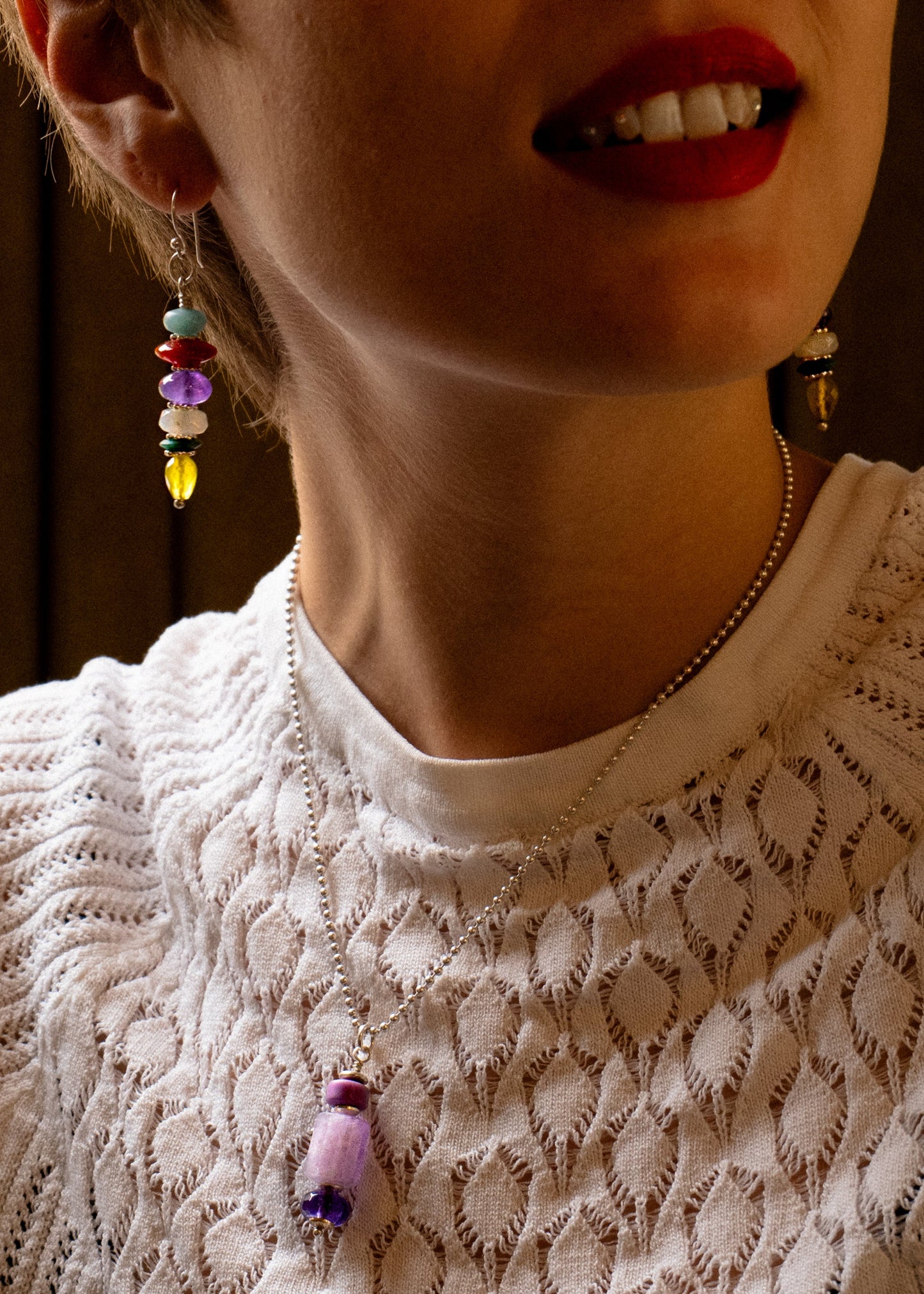Multicolored Gemstone Earrings -2