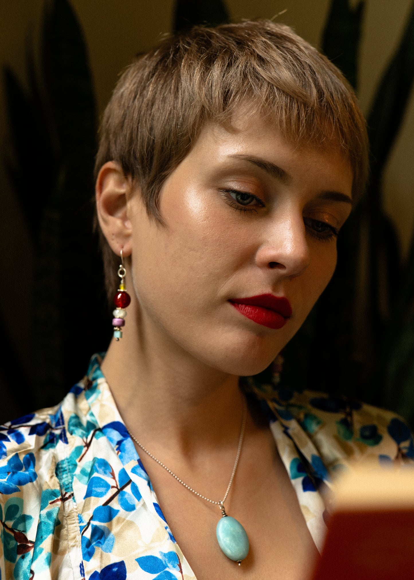 Multicolored Gemstone Earrings- 3