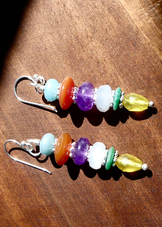 Multicolored Gemstone Earrings -2