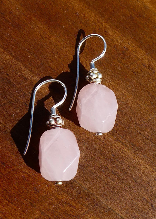 Rose Quartz Earrings