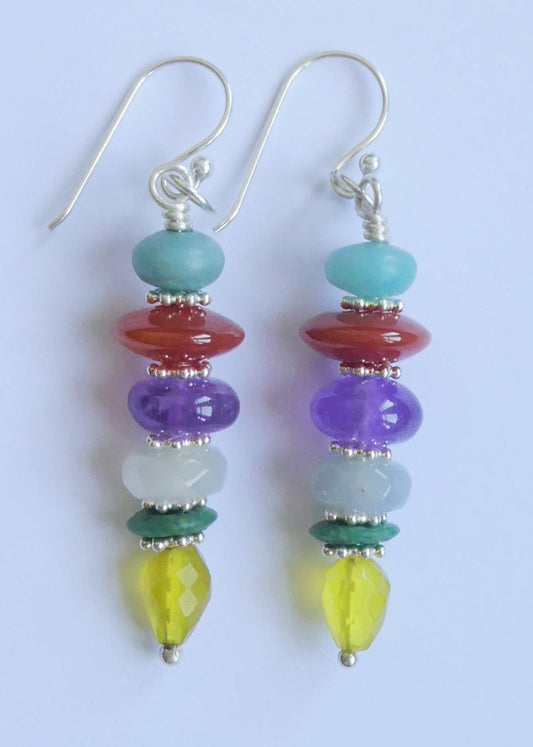 Multicolored Gemstone Earrings -2